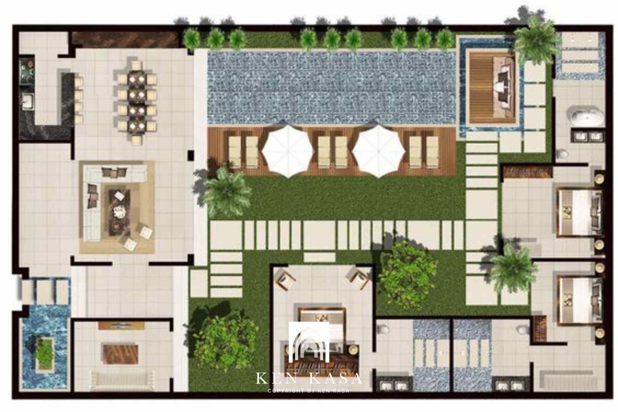 Mô hình khi thiết kế homestay villa 